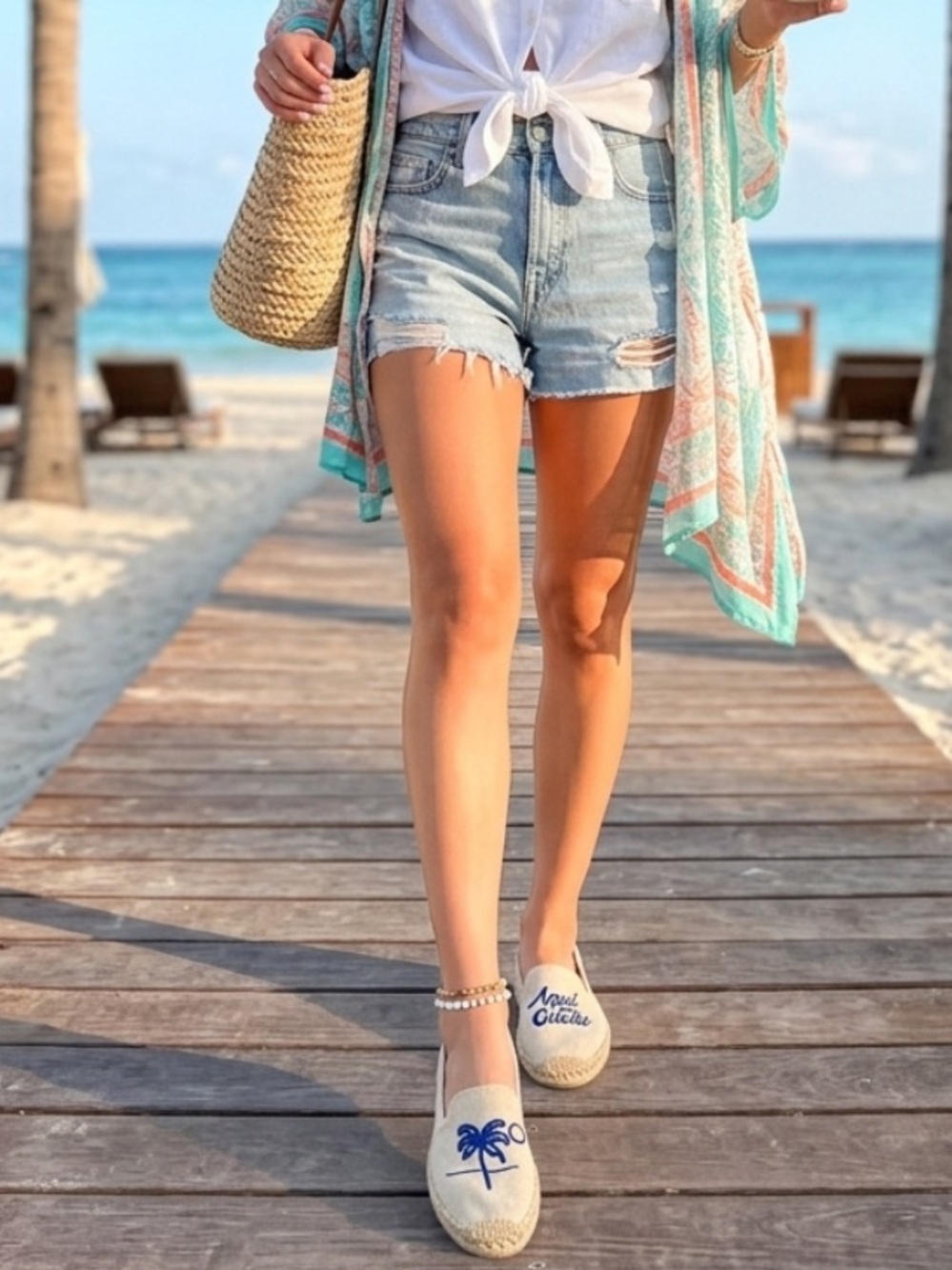 •nwob• Soludos x Rosewood Aqui Me Quedo Palm Tree Espadrille